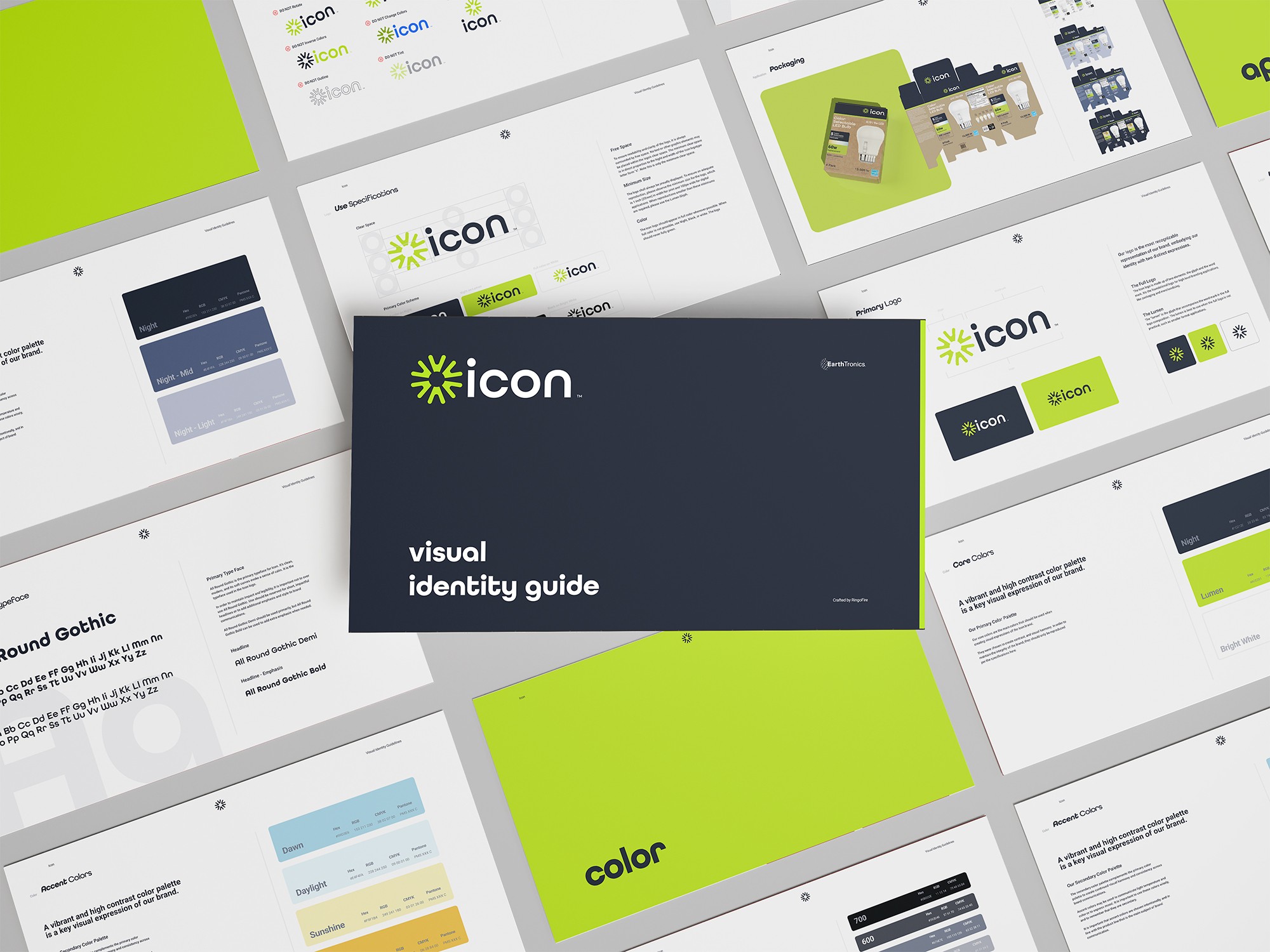 mockup of brand guide